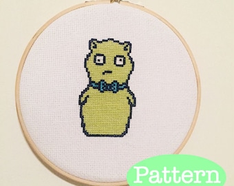 Green Toy Night Light Cross stitch Pattern