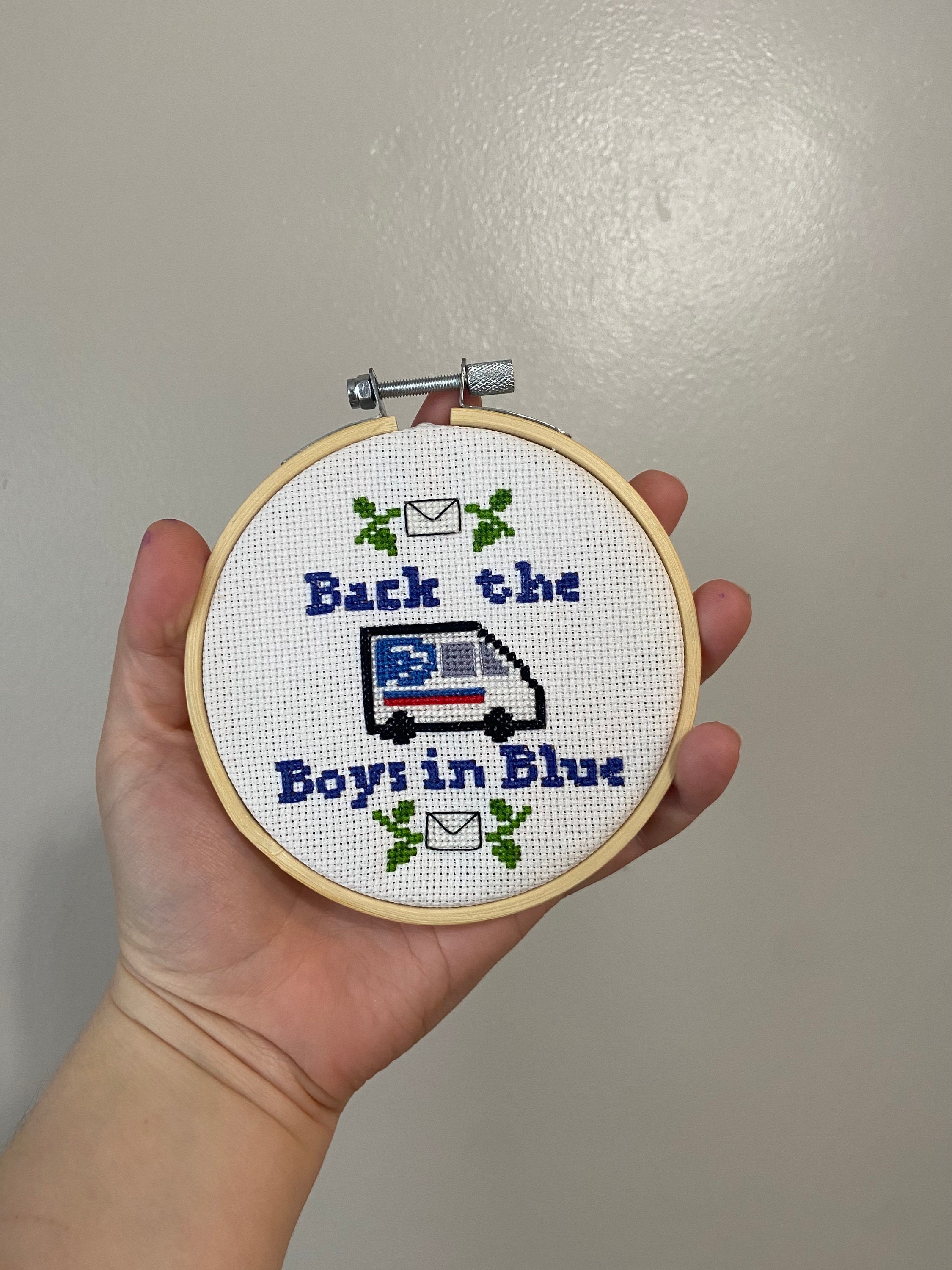 Download Post Office Cross Stitch - Back the Boys in Blue