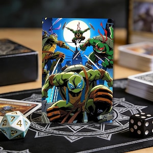 TMNT MTG Card Sleeve, Matte Card Sleeve, TCG Accessory, Gamer Gift