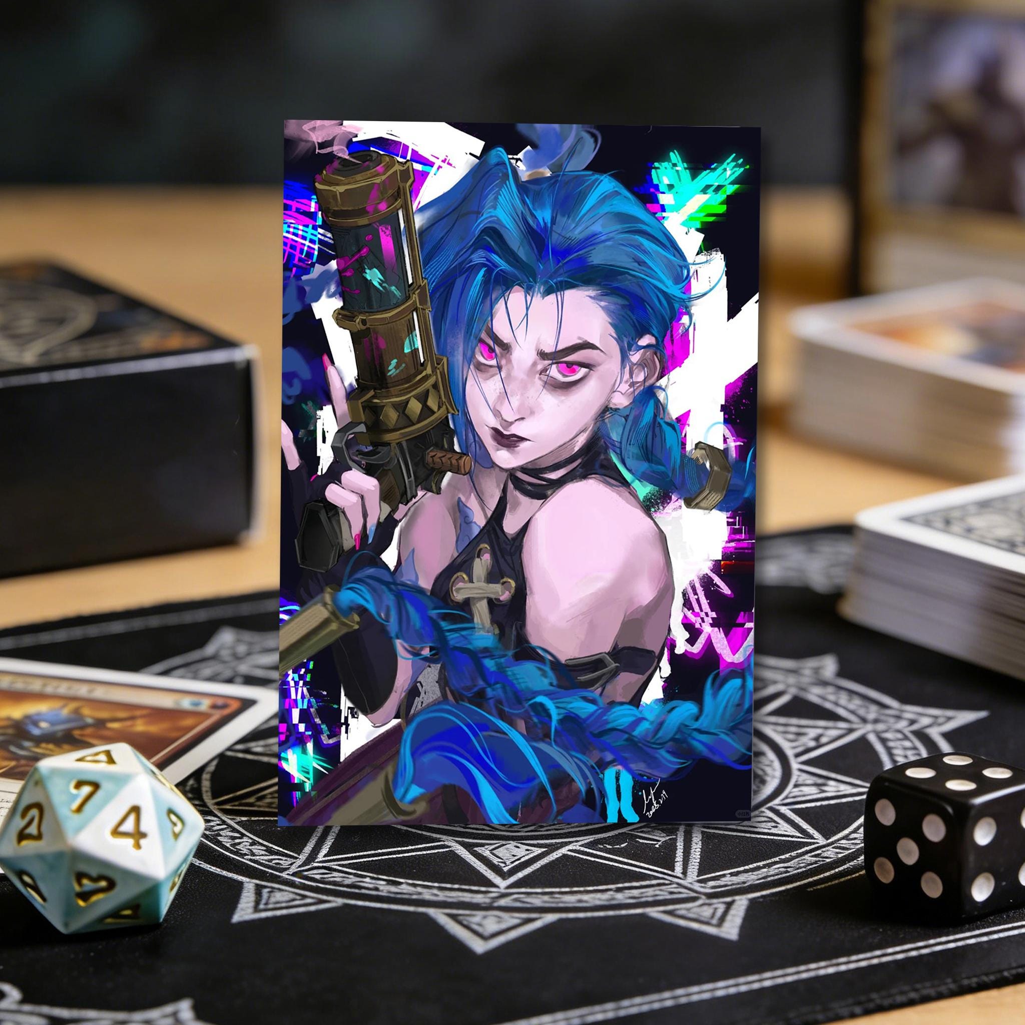 jinx card sleeves Riftbound TCG: Origins: Art Sleeves: Jinx