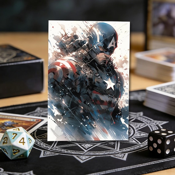 captain america card sleeves Marvel Champions Art Sleeves - Captain America