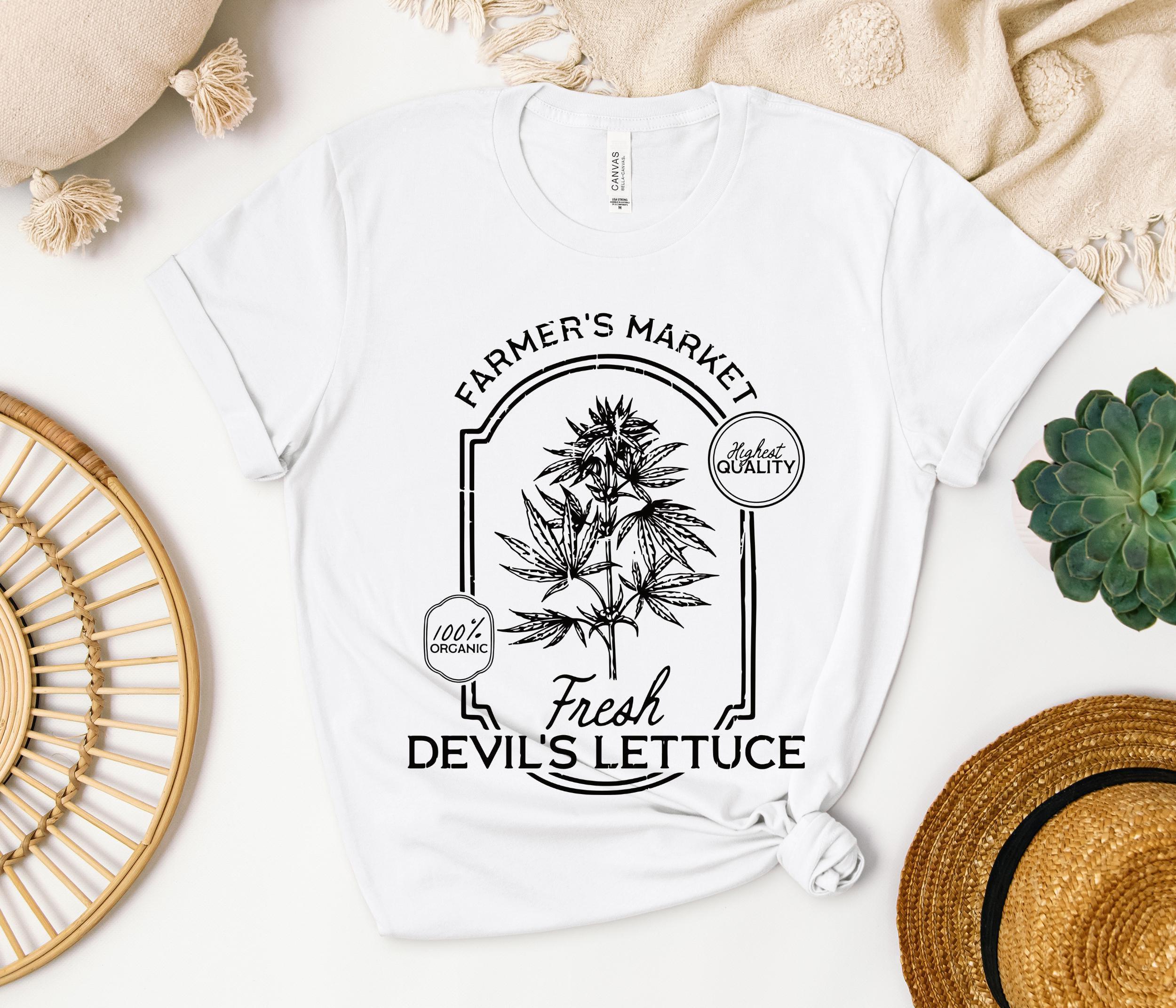 Fresh Devils Lettuce T-shirt - Pothead Graphic Tees | Fresh Weed-themed ...