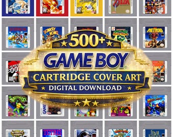 Game Boy Cartridge Cover Art Collection – 500+ Retro Nintendo Art (Digital Download)
