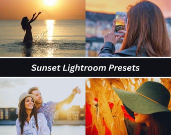 Presets para Lightroom na Hora Dourada, para dispositivos móveis e computadores (Download Digital)
