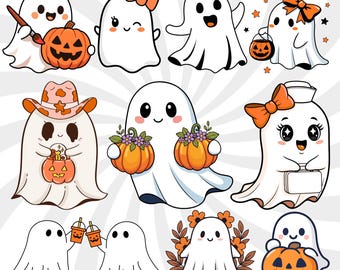 Cute Ghost Svg, Ghost Svg, Halloween Ghost ,Ghost Outline Svg, Ghost Clipart, Halloween Svg, Retro Ghost Svg, Ghost Shirt, Cute Ghost Png