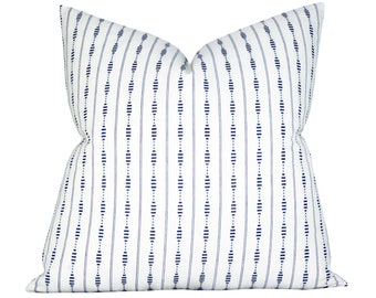 READY TO SHIP, Pillow cover, Rania Stripe Navy, stripe, Spark Modern pillow