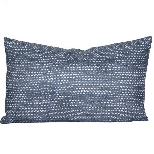 Pillow Cover Kantha Navy Indigo Spark Modern Pillow Etsy