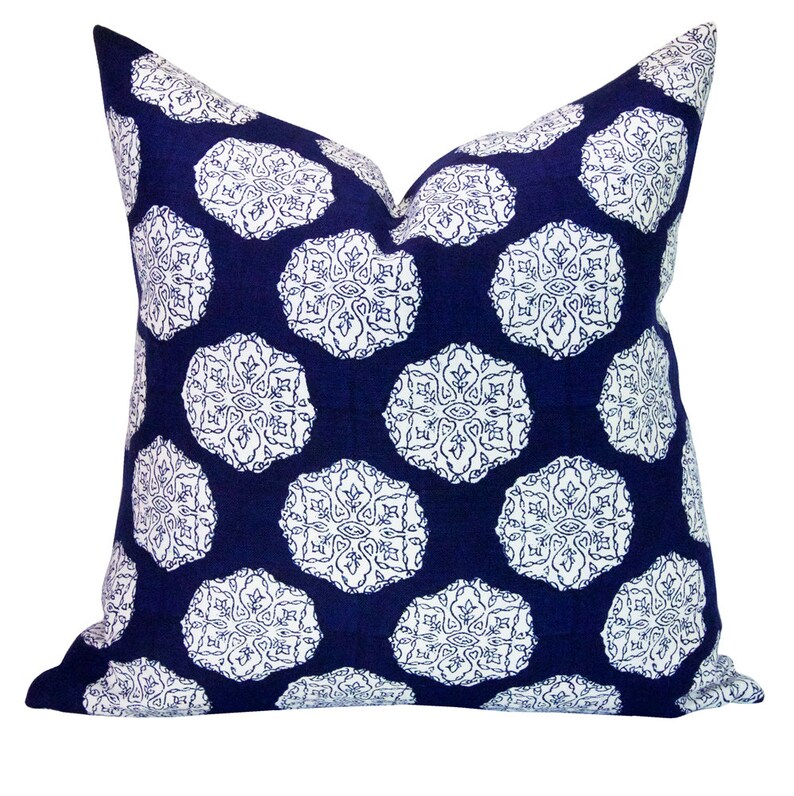 Pillow cover Ananda Indigo Spark Modern pillow geometric