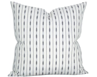 Pillow cover, Rania Stripe Black, woven stripe, Spark Modern pillow