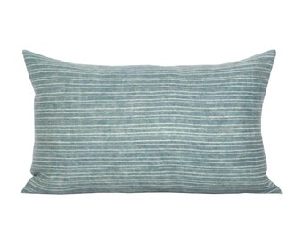 Pillow cover, Tristan Lago, lumbar, blue stripe, Spark Modern pillow