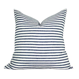 READY TO SHIP, Outdoor pillow cover, Haven Navy, stripe, Spark Modern pillow