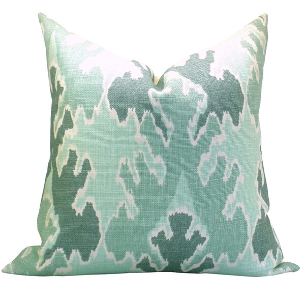 Kelly Wearstler Bengal Bazaar pillow cover in Jade