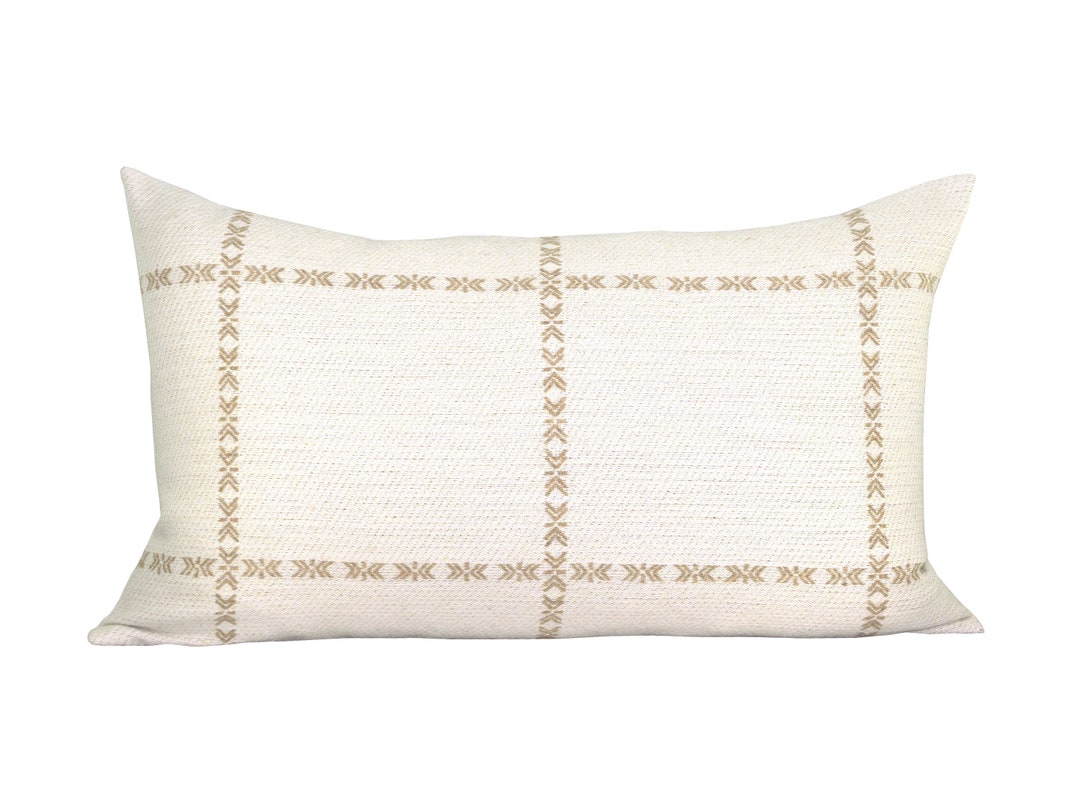 READY TO SHIP, Pillow Cover, Thetford Camel, Lumbar, Stripe, Spark Modern Pillow Etsy