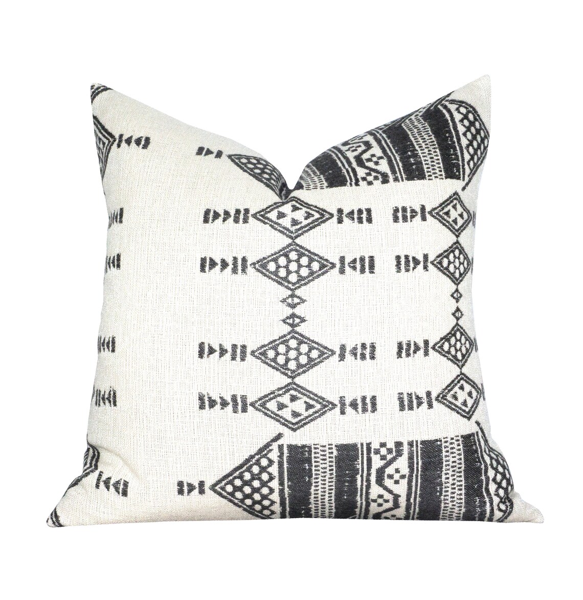 Outdoor Pillow Cover Mombasa Black on Natural Tribal Stripe Etsy