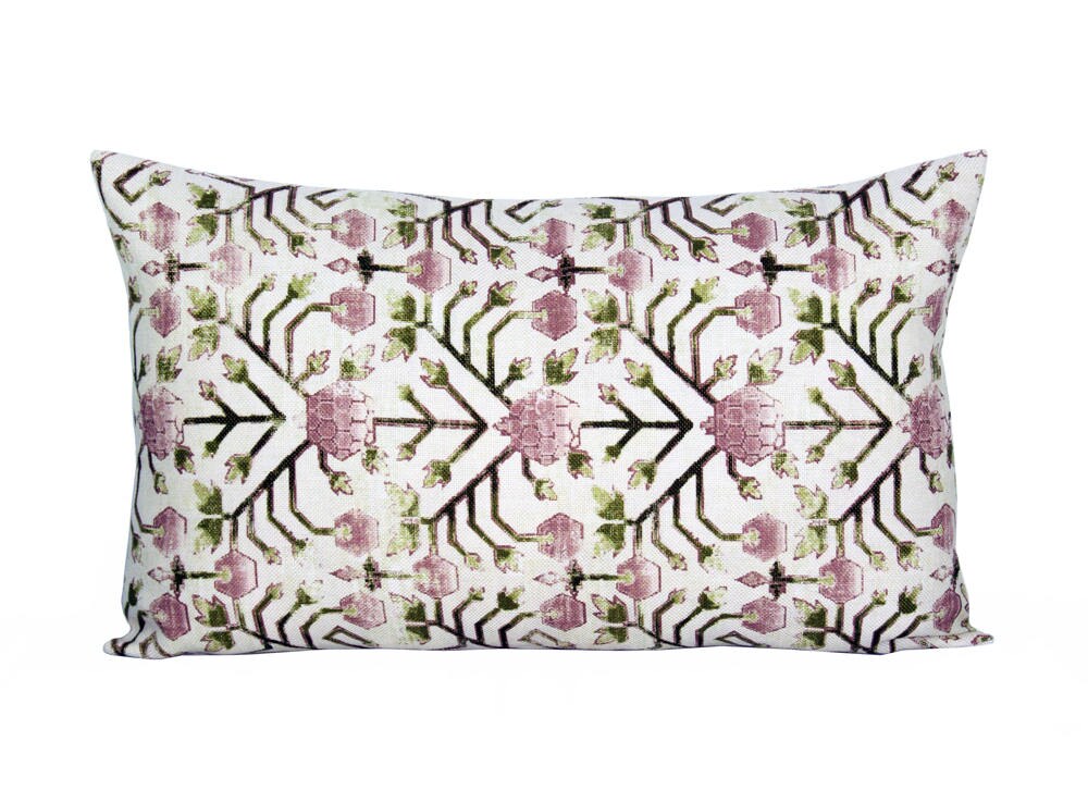READY TO SHIP Pillow Cover Kahta Blush Lumbar Geometric Etsy