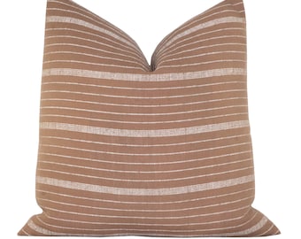 Pillow cover, Cusco Stripe Terracotta, stripe, Spark Modern pillow