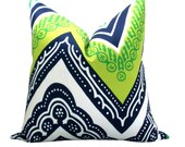 OUTDOOR - Trina Turk Tangier Frame pillow cover in Sea Grass