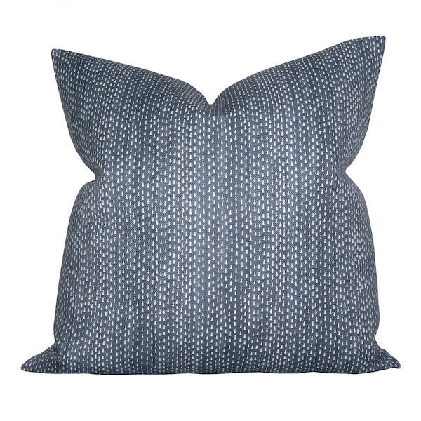 Pillow cover, Kantha Navy, on BOTH sides, indigo, Spark Modern pillow