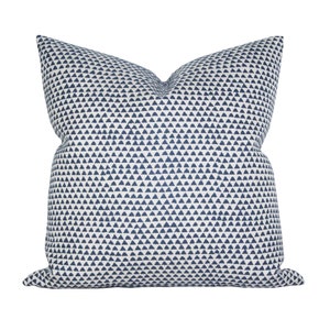 Outdoor pillow cover, Huts Atlantic, blue geometric, Spark Modern pillow