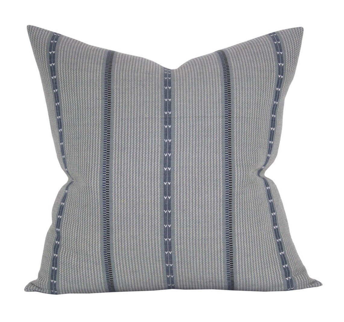 Pillow Cover Prague Grey ON BOTH SIDES Neutral Stripe Etsy