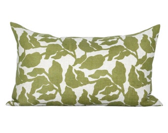 READY TO SHIP, Pillow cover, Flores Moss, lumbar, floral, Spark Modern pillow