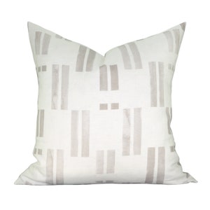 Pillow cover, Tessa Mahonia, geometric stripe, Spark Modern pillow