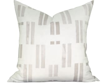 Pillow cover, Tessa Mahonia, geometric stripe, Spark Modern pillow