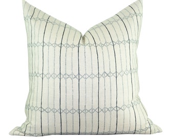 READY TO SHIP, Pillow cover, Twist Blue, stripe, Spark Modern pillow