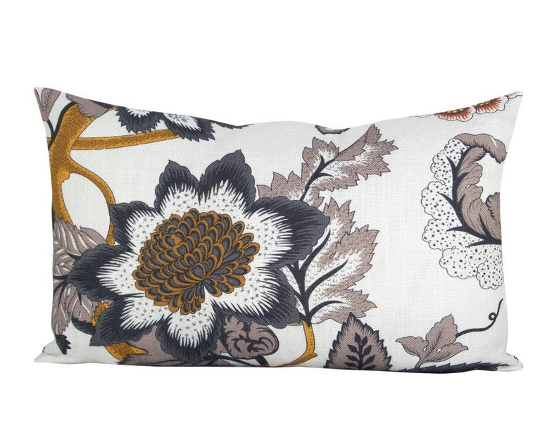 Pillow cover, Laidi Ocre, floral, Spark Modern pillow image 2