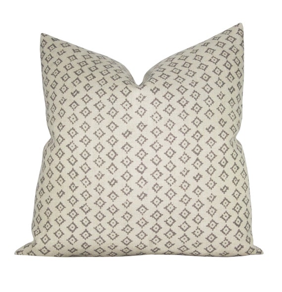 Pillow Cover Kumbh Ash/natural Gray Geometric Spark Modern | Etsy
