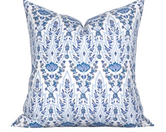 Pillow cover, Marmar Turquoise, boho floral, Spark Modern pillow