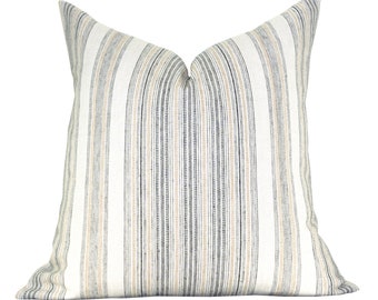 READY TO SHIP, Pillow cover, Catalina Dune, neutral stripe, Spark Modern pillow