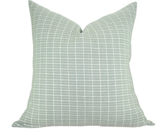 Pillow cover, Hiroki Seafoam, stripe, Spark Modern pillow