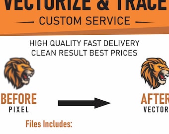 Custom Vectorization Service, Image to Vector (Digital Download)