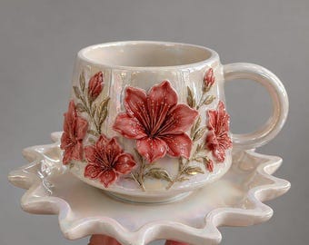 Handmade Ceramic Cup Plaster Mold, Slip Casting Mould (7cm)