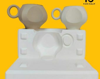 Ceramic Plaster Slip Casting Mold, Handmade Multi Piece Mold ,Ceramic Casting,Handmade Mold, Cement Plaster Mould