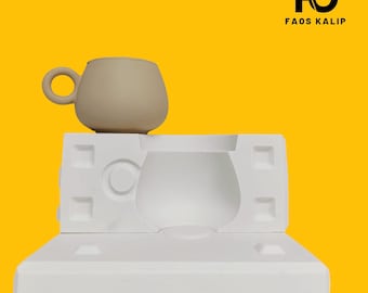Ceramic Plaster Slip Casting Mold, Handmade Multi Piece Mold ,Ceramic Casting,Handmade Mold, Cement Plaster Mould