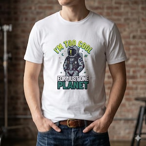 Astronaut Space Graphic T-Shirt | Witty Offbeat Cotton Tee