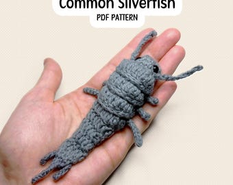 Virkmönster för silverfiskar | Amigurumi-insekt (PDF direkt nedladdning)