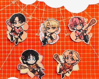 AFTG - All for the Game Stickers - Andrew Minyard - Neil Josten - Jeremy Knox & others