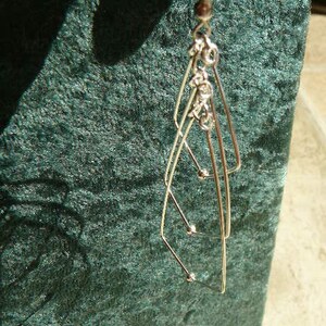 geometric fashion diamond drop layer earrings handmade boho classic no 4 lightweight unusual kinetic and lovely
