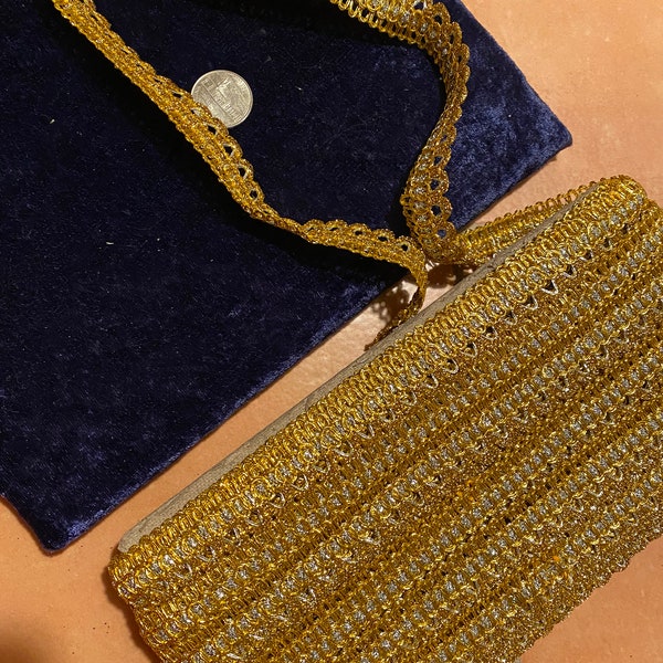 Gold Fabric Trim Etsy