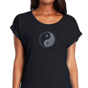 Women&#39;s Theatre T-Shirt / Theater t Shirt/ Theatre shirts / Gifts for Actors / Woman Actor / Inspirational Shirt /Yin Yang/Life is Balance®