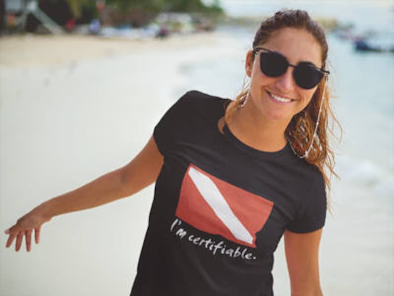 Women's Scuba Diving TShirt/Scuba Diving Shirt/Scuba Diver Shirt/Scuba