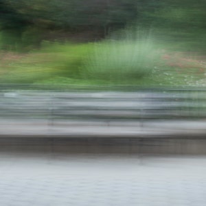 Impressionist photography | Framed art print | Park Bench Photo | 8x10 | 11 x14 | 16x20 | 20 x30| Home Decor | Green | Gray