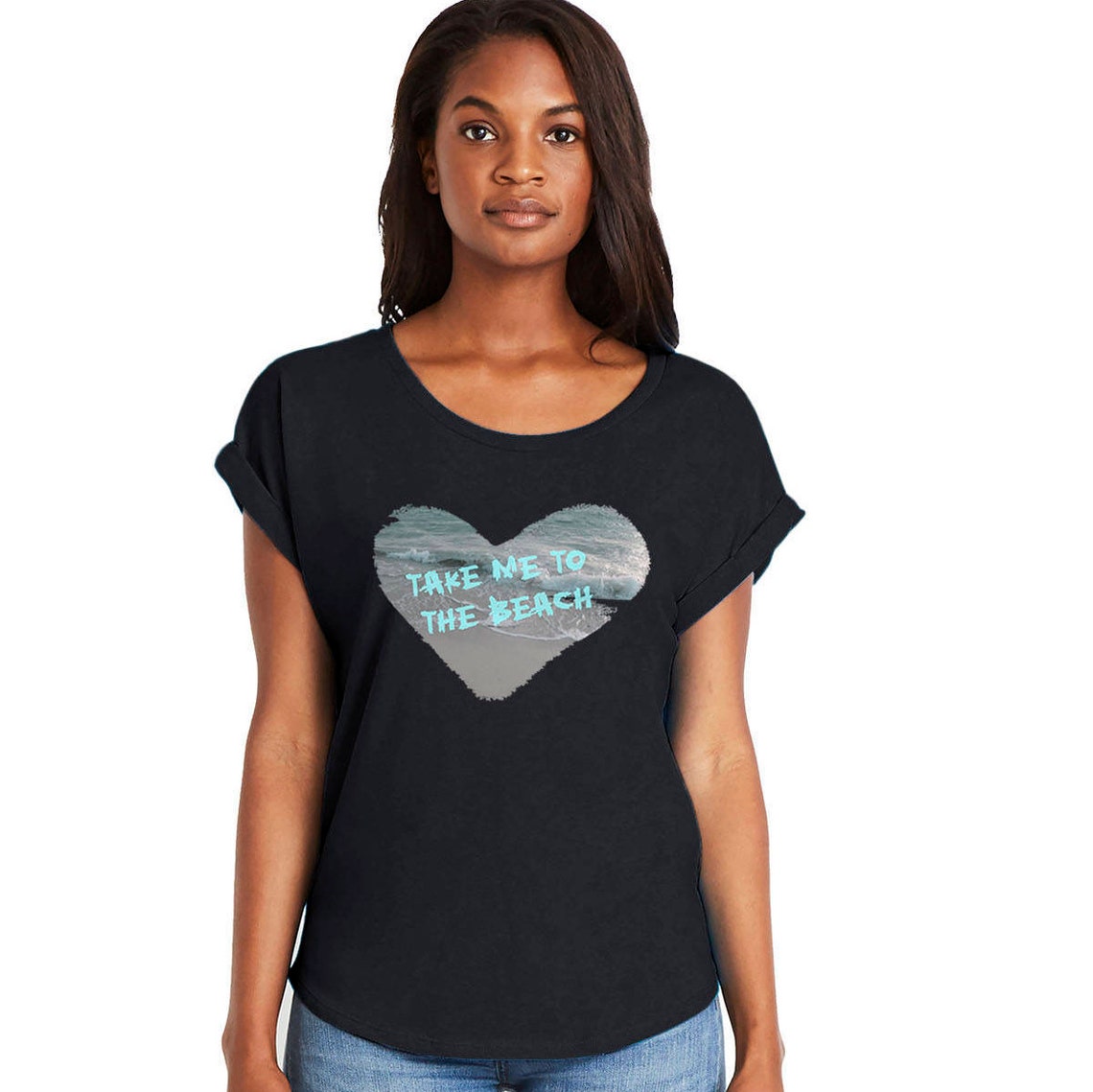 Women's Beach T-shirt / Graphic Tee /beach T Shirt /ocean and Waves ...