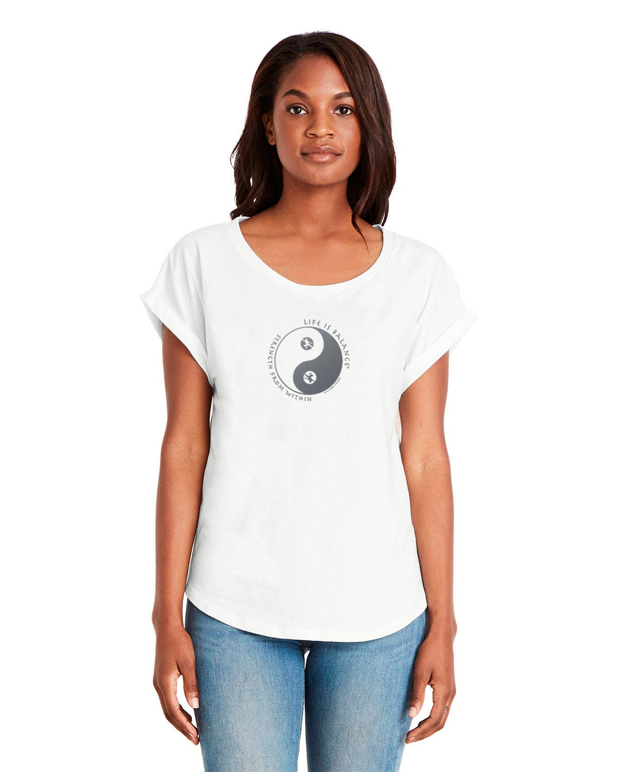 Women's Tai Chi T-shirt / Fitted Cap-sleeve T-shirt / Inspirational T ...