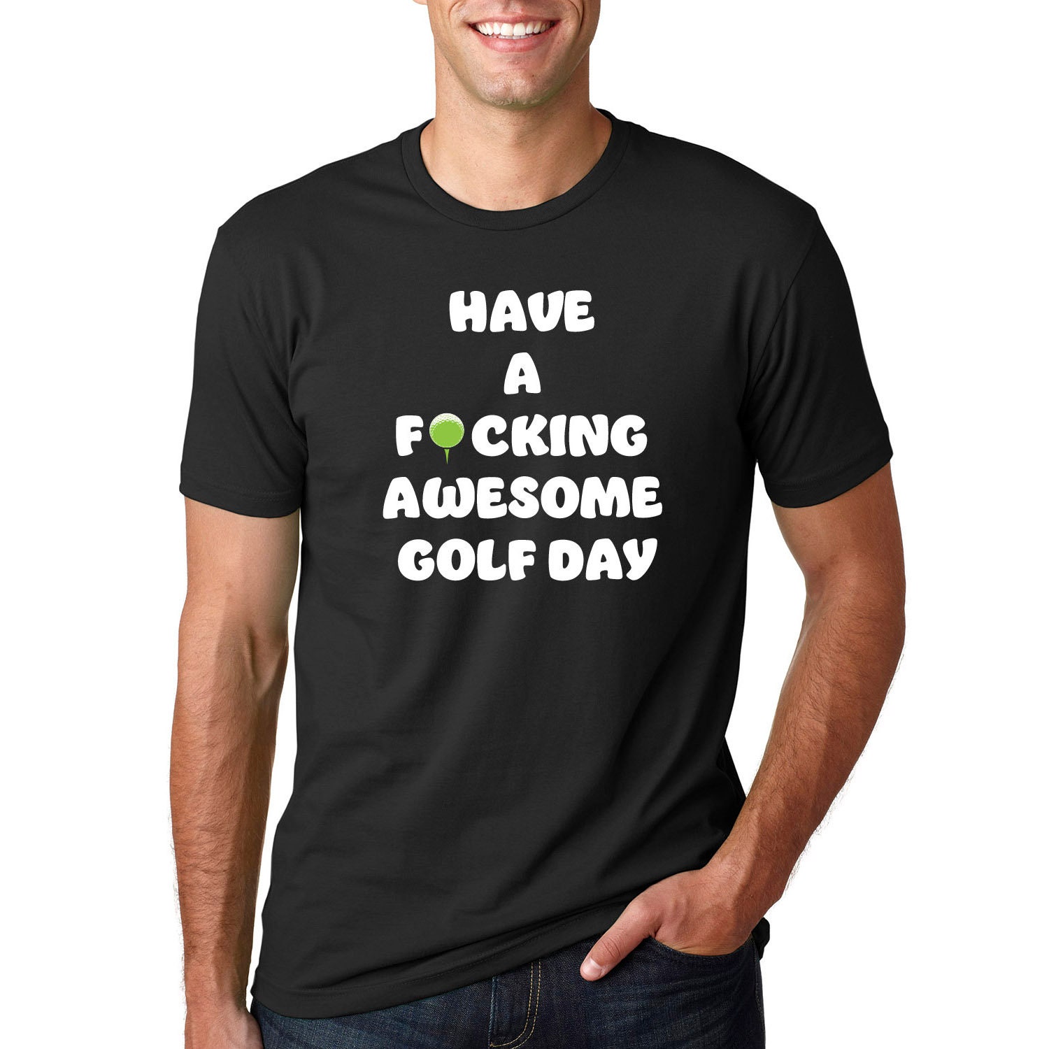 Have a Fcking Awesome Golf Day/funny Golf T-shirt/men's - Etsy