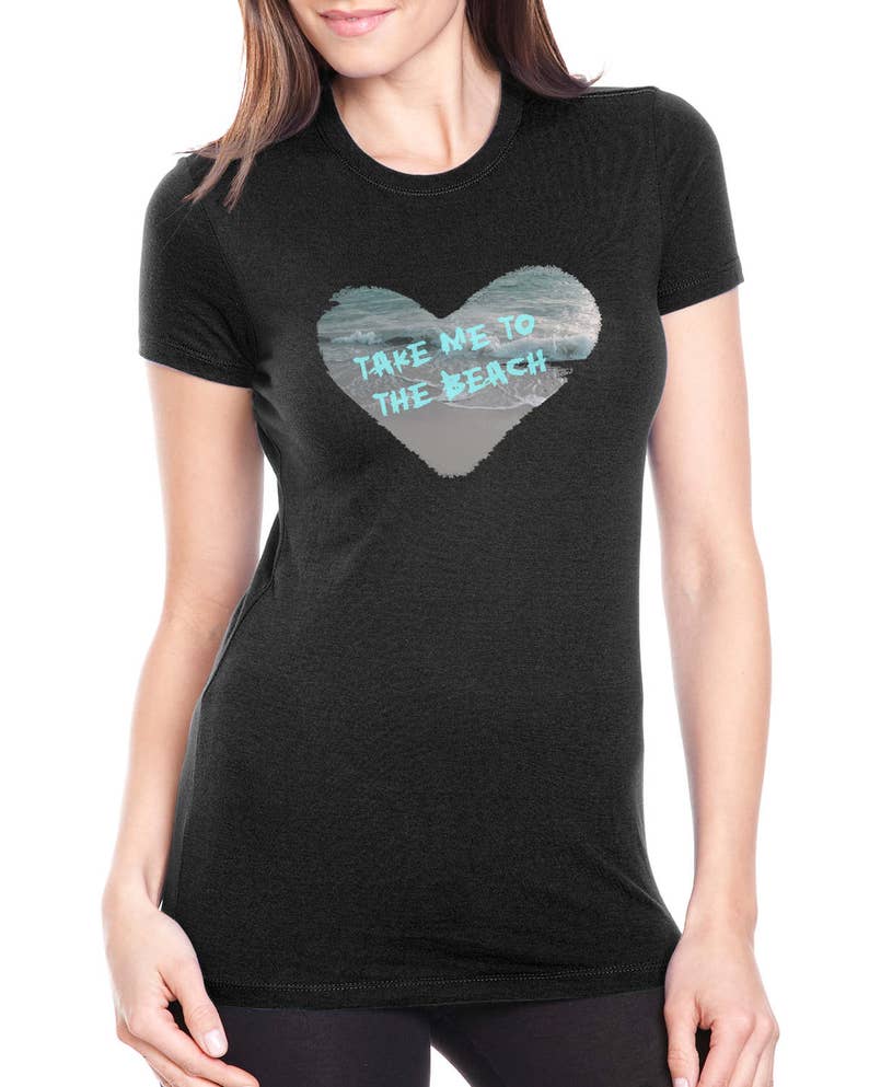 Women's Beach Tshirt / Graphic Tee /beach T Shirt /ocean and Waves