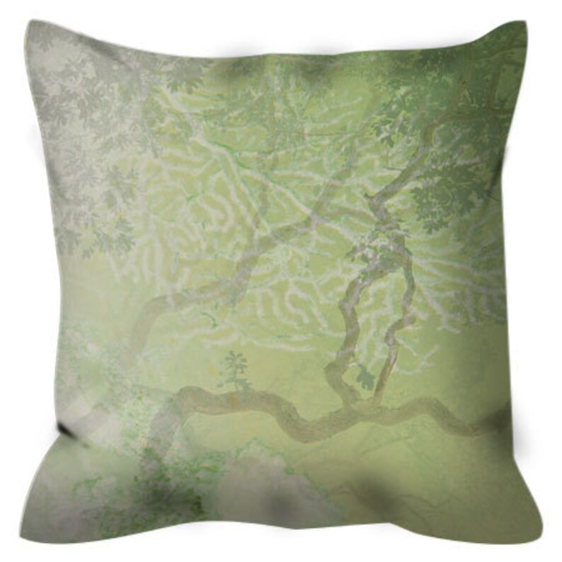 Nature Throw Pillow With Pillow Insert 14x14 14x20 16x16 Etsy